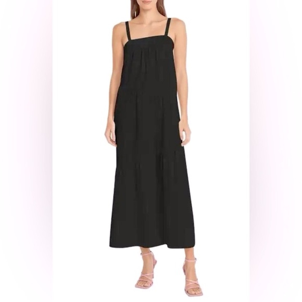 NWT Donna Morgan Tiered Stretch Cotton Maxi Sundress